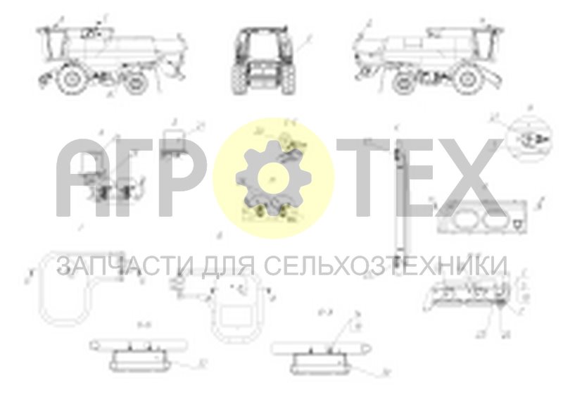 Чертеж Установка светосигнальных приборов (161.10.17.000А)